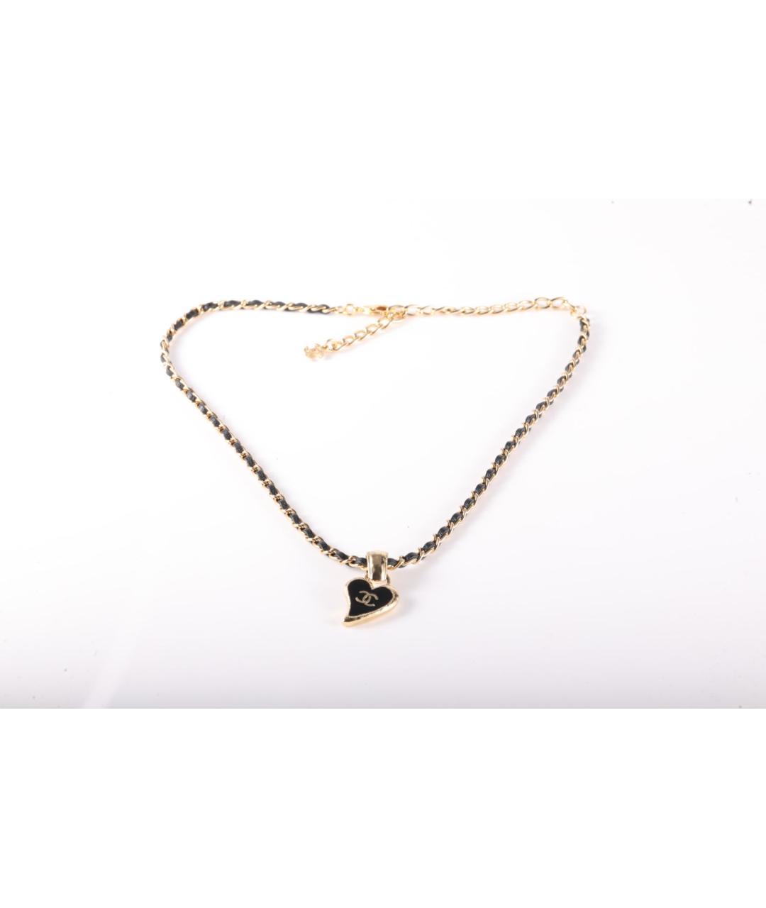 CHANEL Черное металлическое колье, фото 6