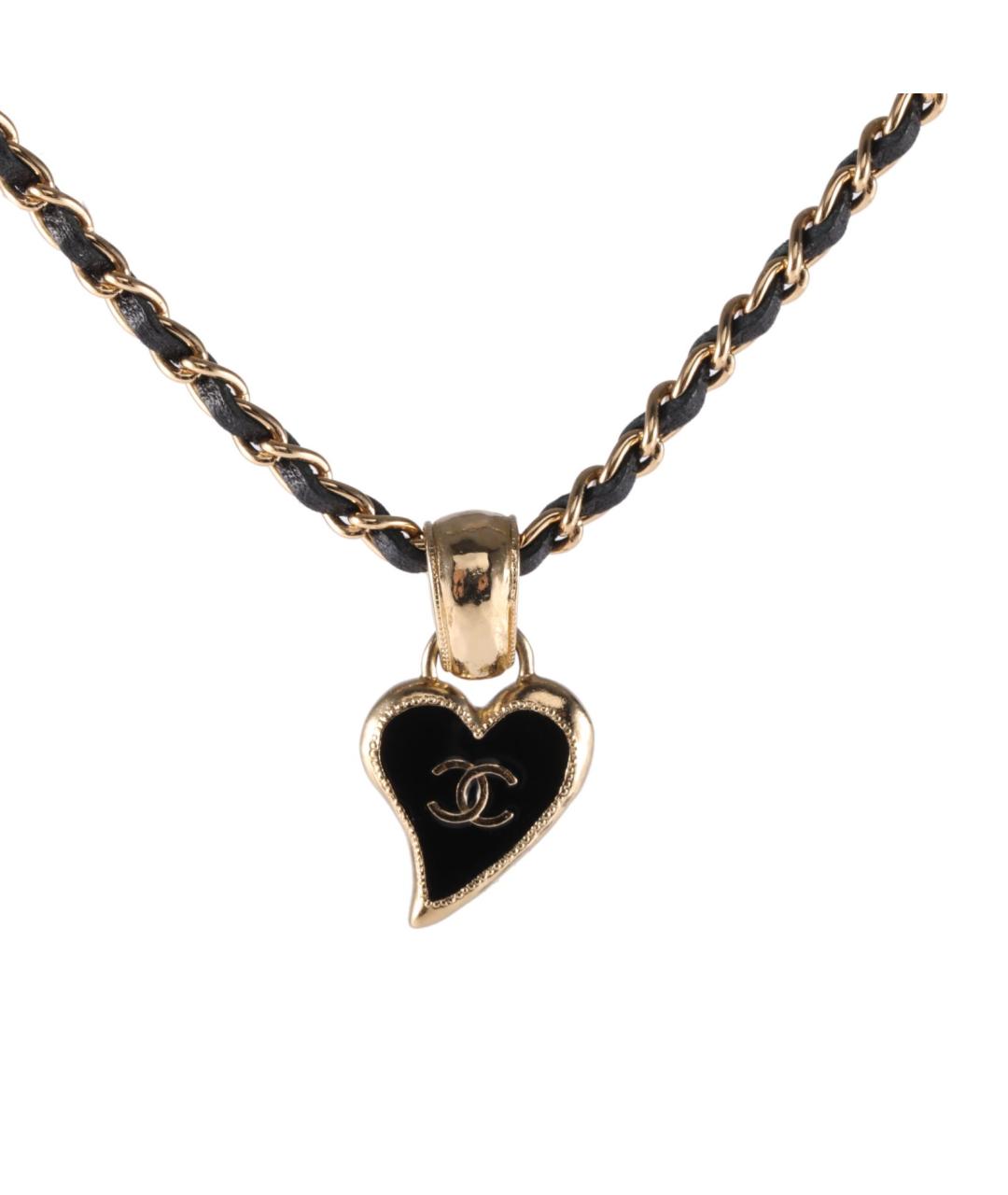 CHANEL Черное металлическое колье, фото 1
