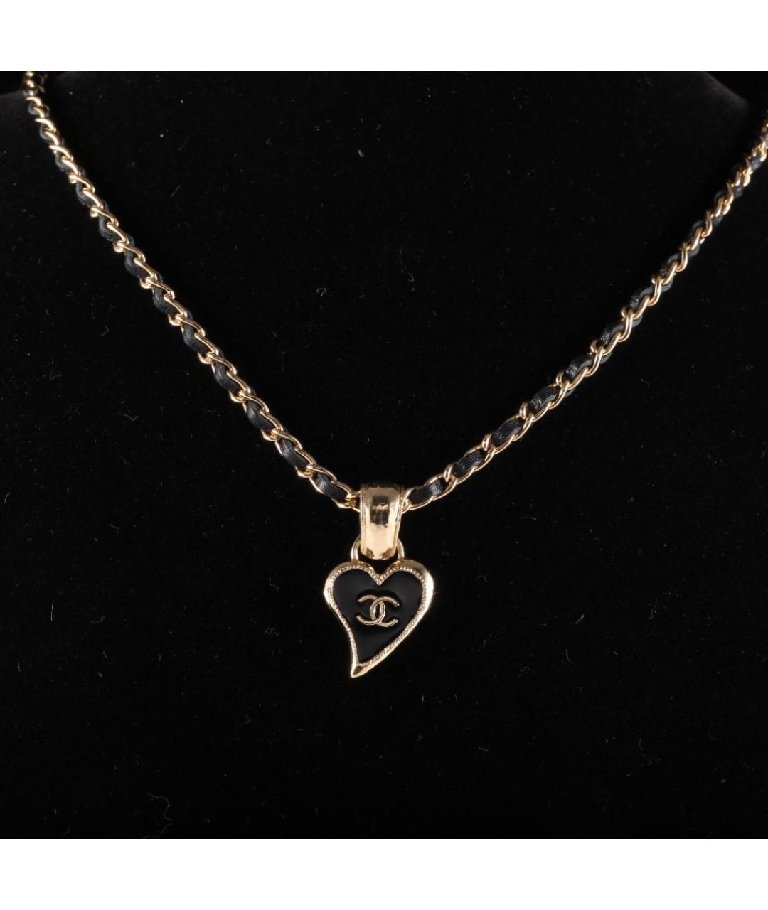 CHANEL Черное металлическое колье, фото 7