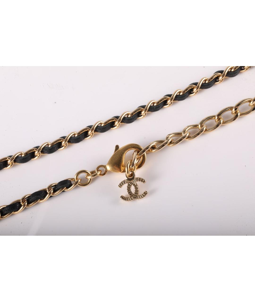 CHANEL Черное металлическое колье, фото 4