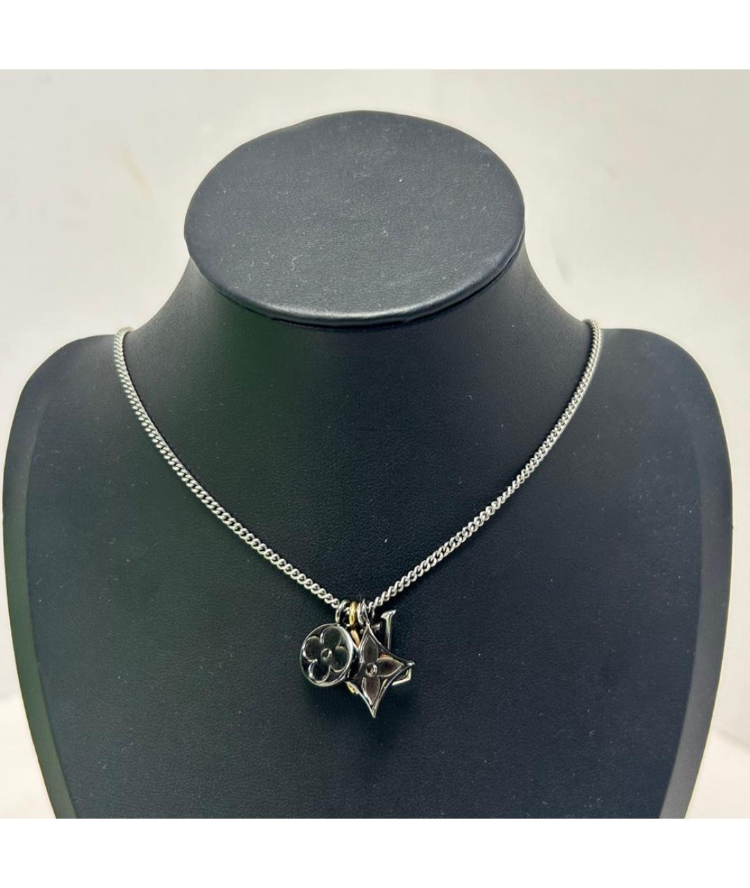 LOUIS VUITTON Серебряная металлическая подвеска, фото 8