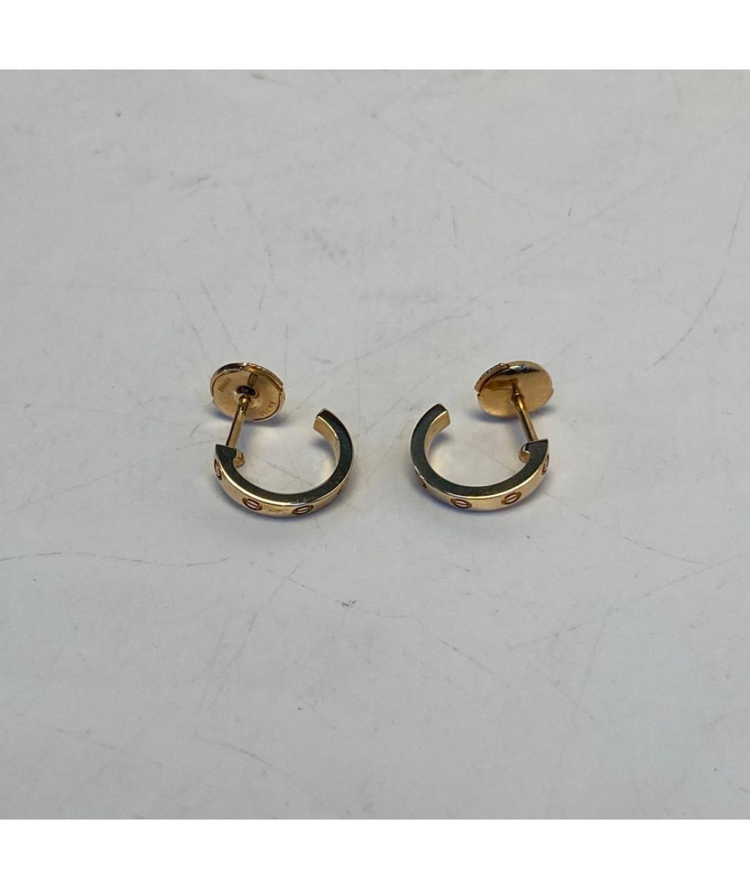 CARTIER Золотые серьги из розового золота, фото 6
