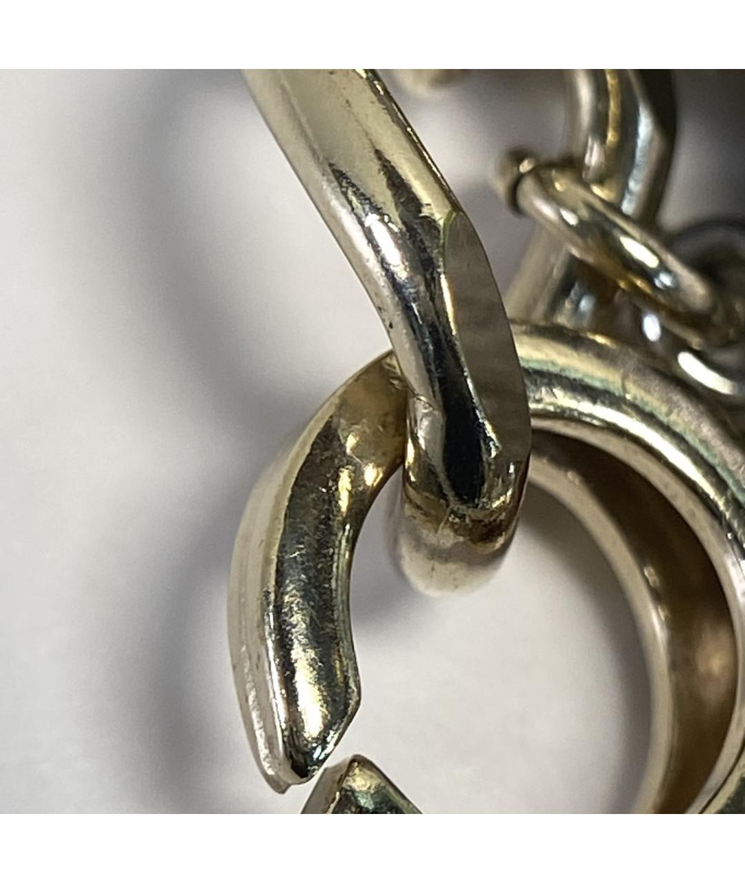 CHANEL Золотой металлический браслет, фото 9