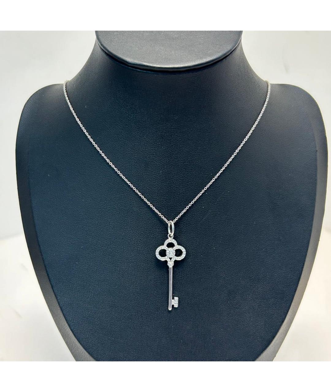 TIFFANY&CO Серое колье из белого золота, фото 8