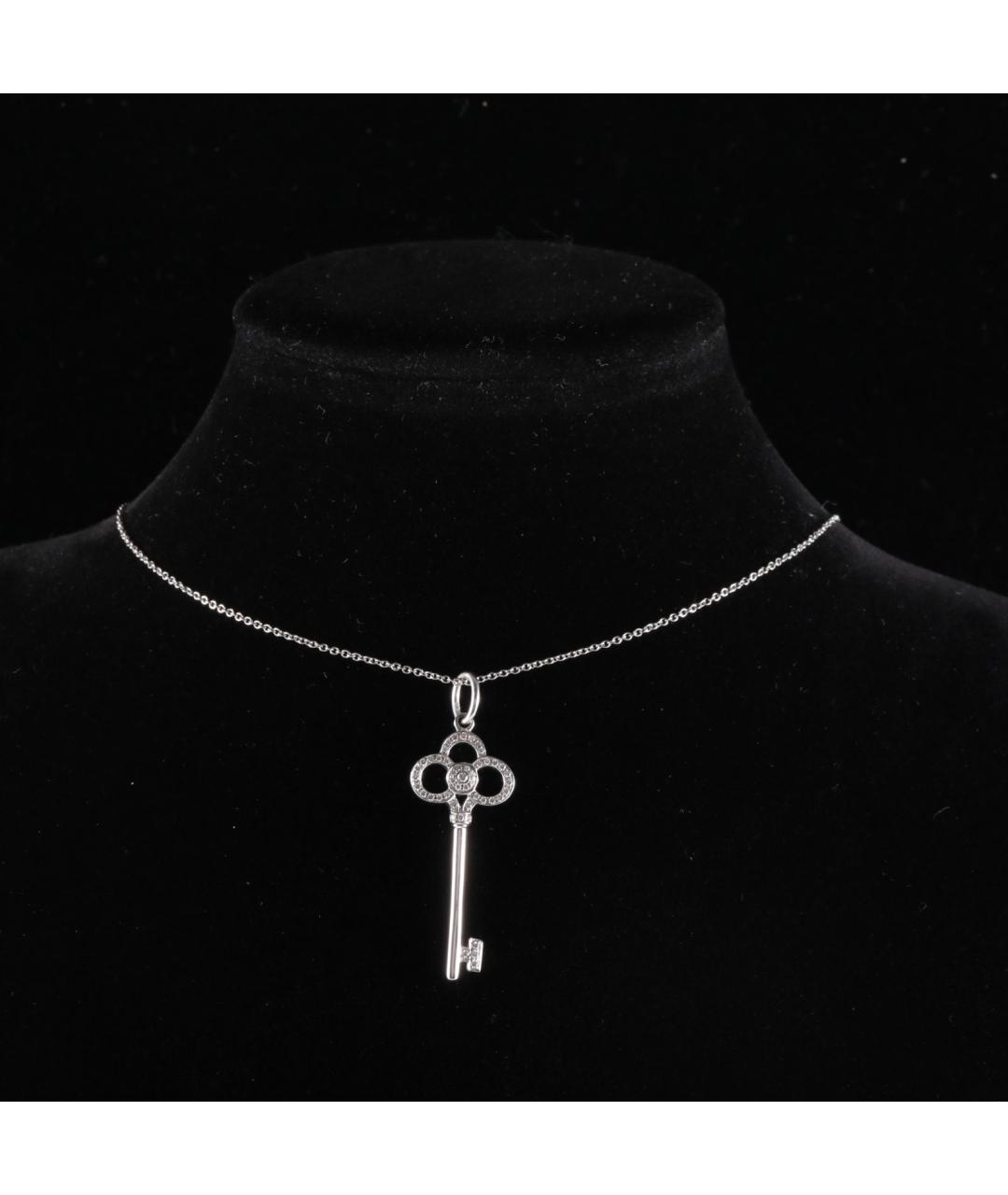 TIFFANY&CO Серое колье из белого золота, фото 7