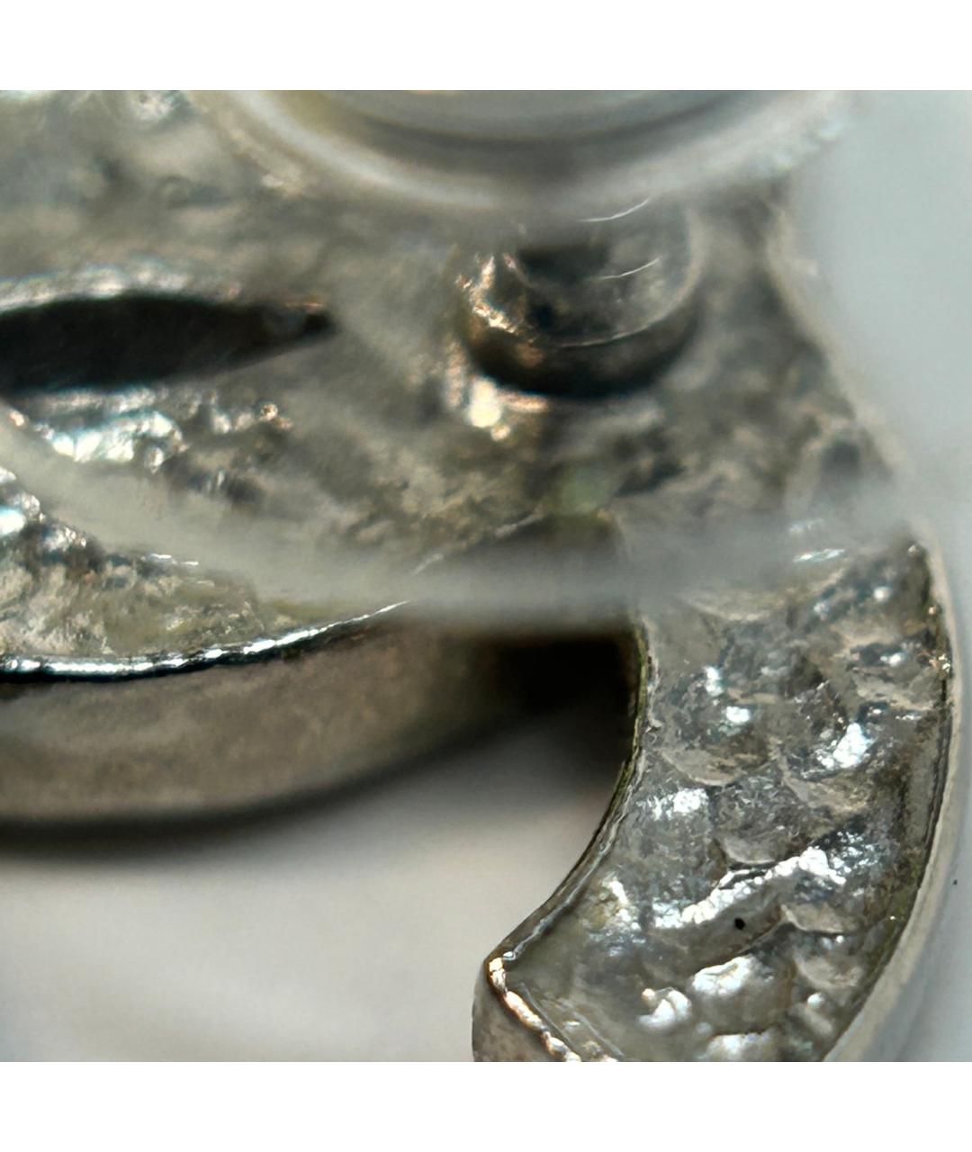 CHANEL Золотые металлические серьги, фото 9