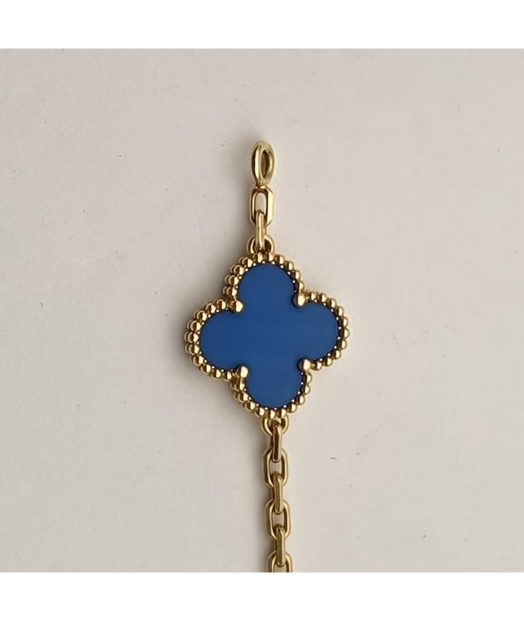 VAN CLEEF & ARPELS Синий браслет из желтого золота, фото 5