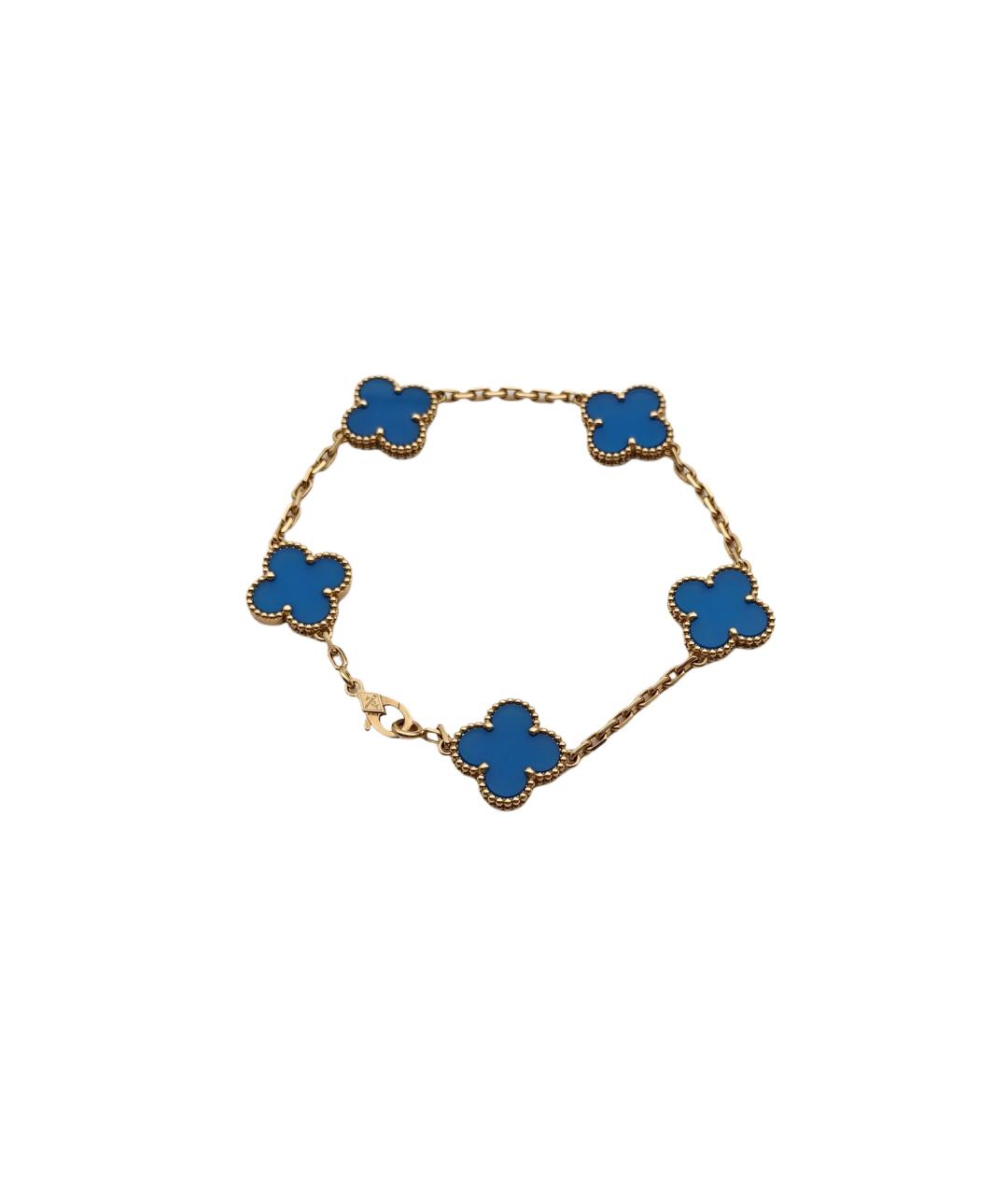 VAN CLEEF & ARPELS Синий браслет из желтого золота, фото 1