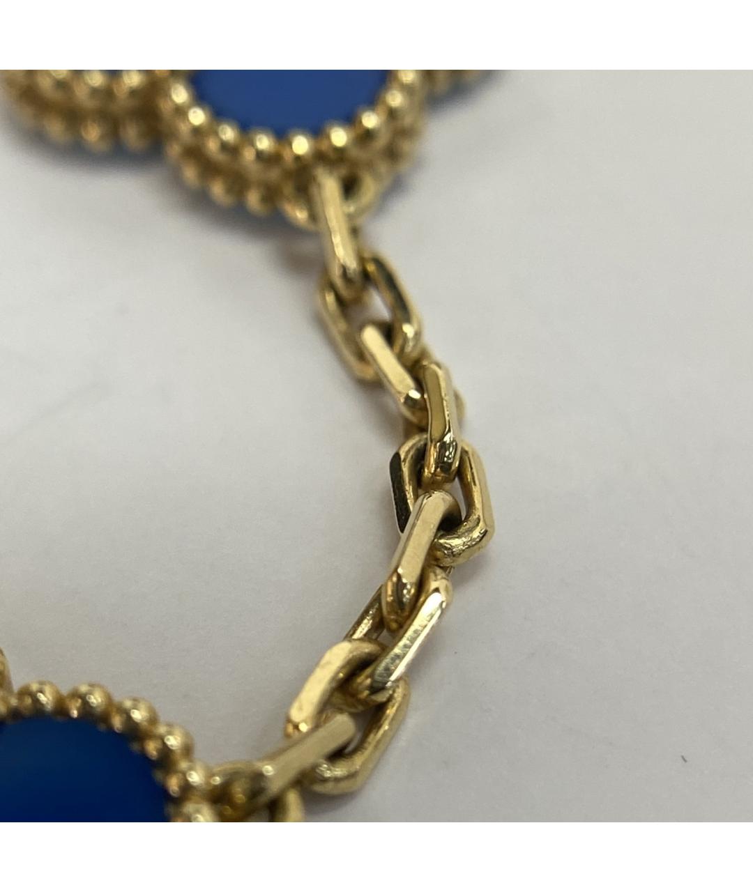 VAN CLEEF & ARPELS Синий браслет из желтого золота, фото 8