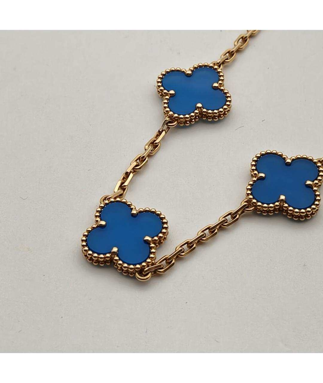 VAN CLEEF & ARPELS Синий браслет из желтого золота, фото 6