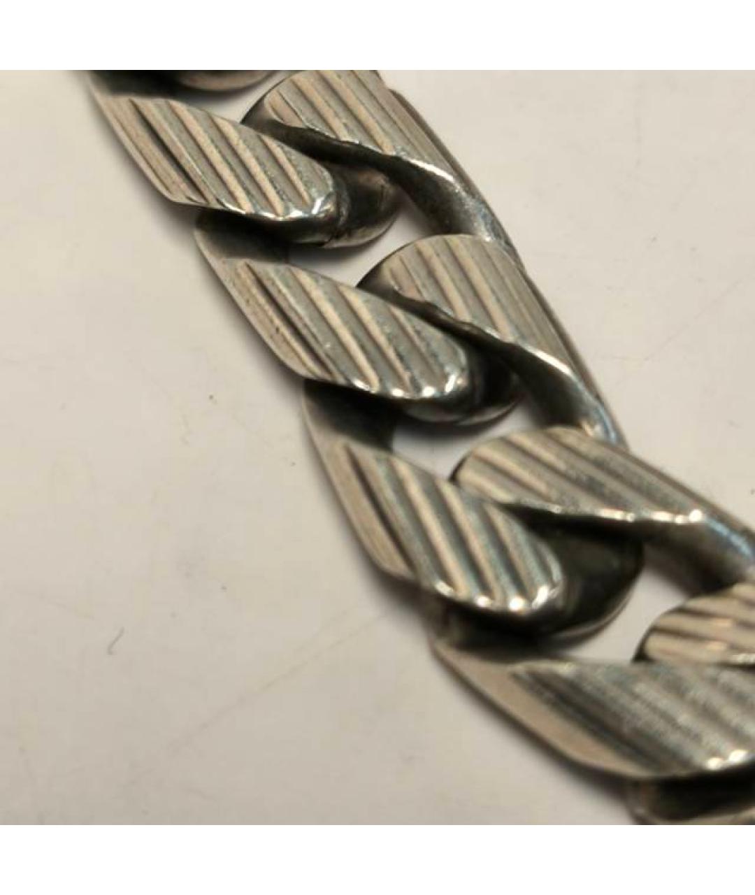 GUCCI Серый серебряный браслет, фото 9