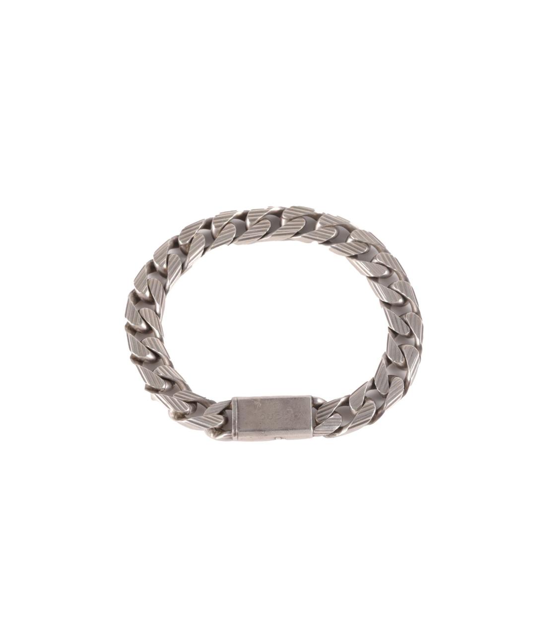 GUCCI Серый серебряный браслет, фото 1
