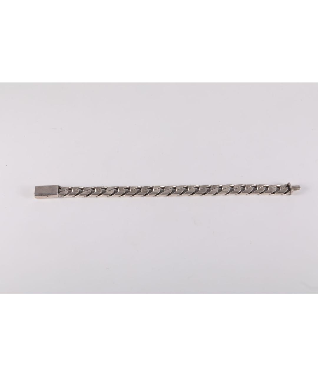 GUCCI Серый серебряный браслет, фото 6
