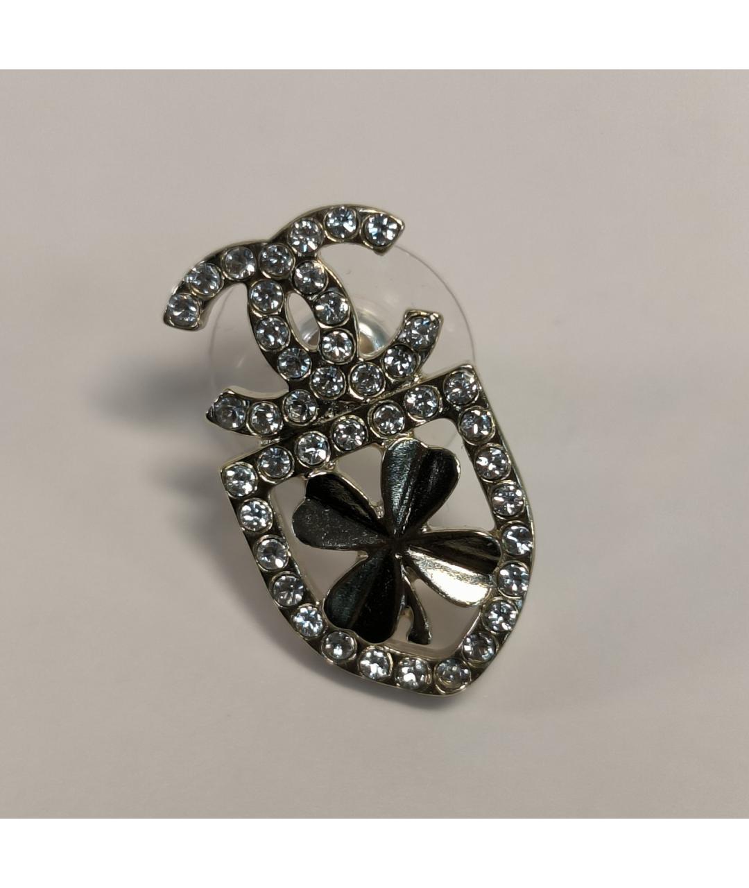 CHANEL Золотые металлические серьги, фото 8