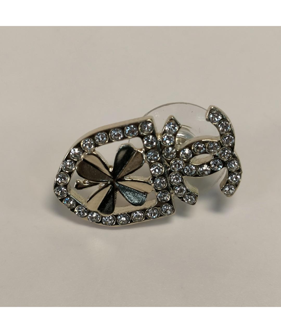 CHANEL Золотые металлические серьги, фото 7