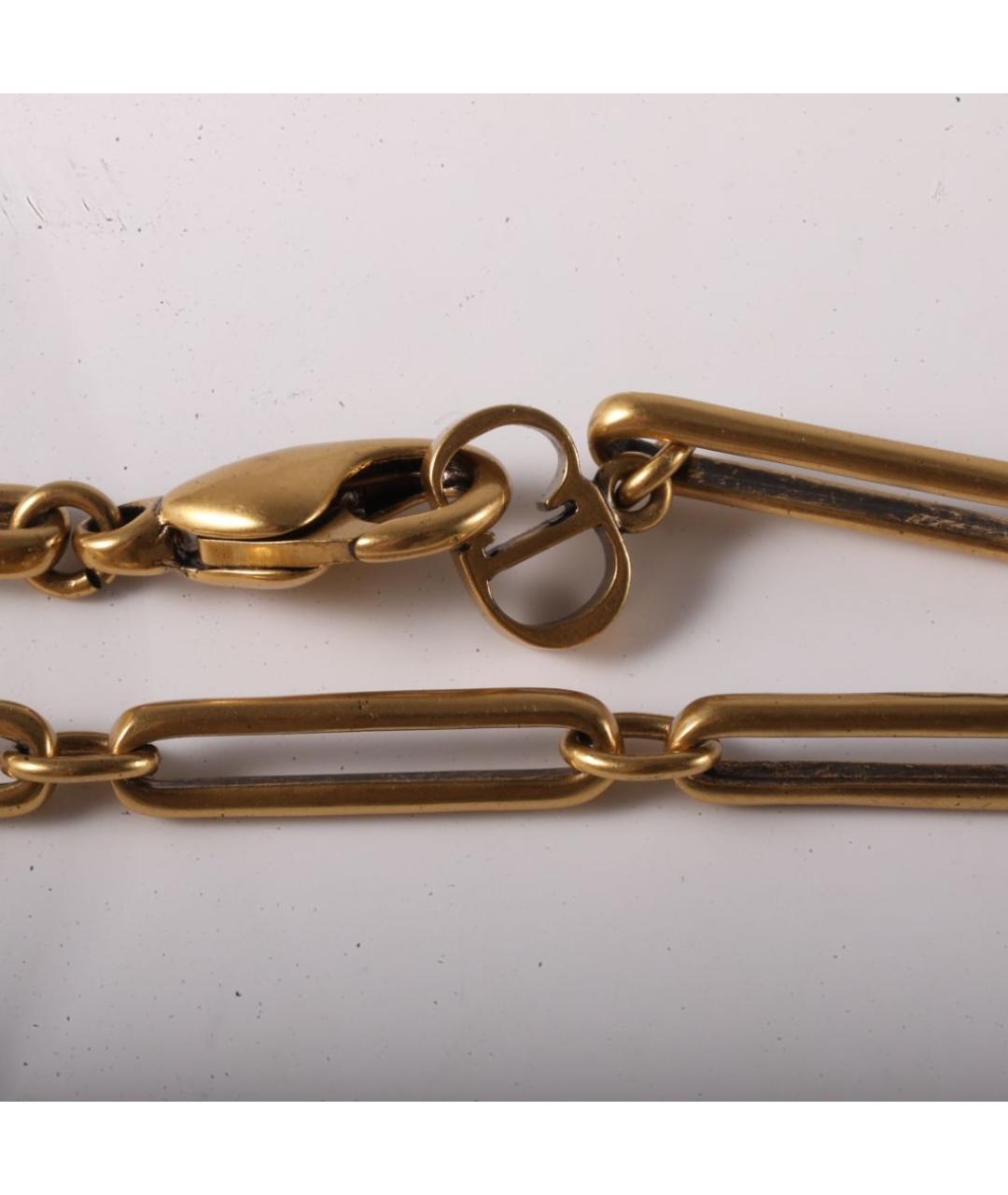 CHRISTIAN DIOR Золотое металлическое колье, фото 4
