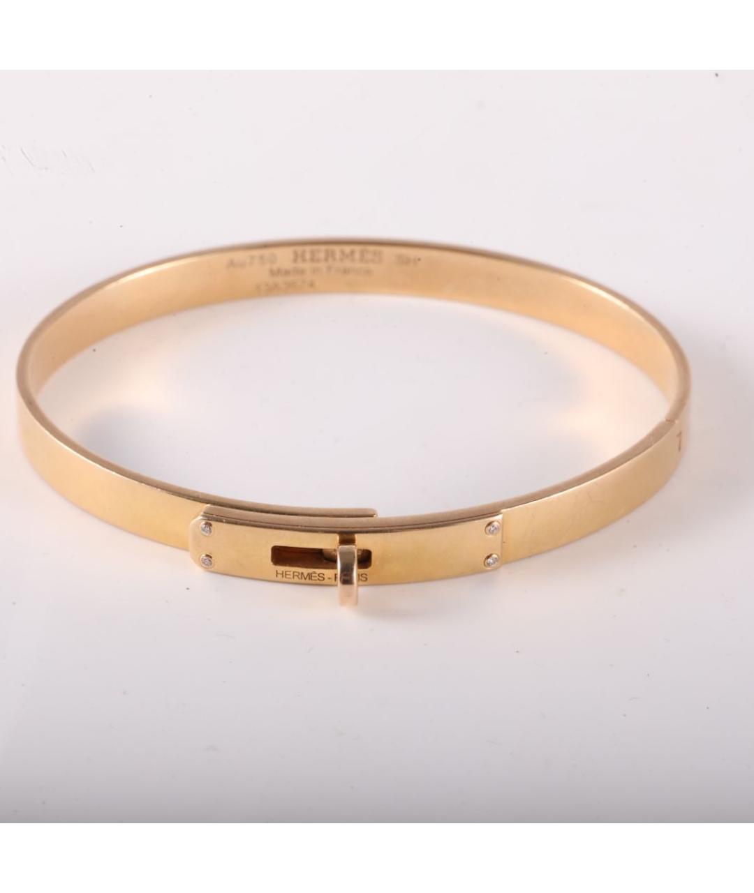 HERMES Золотой браслет из розового золота, фото 1