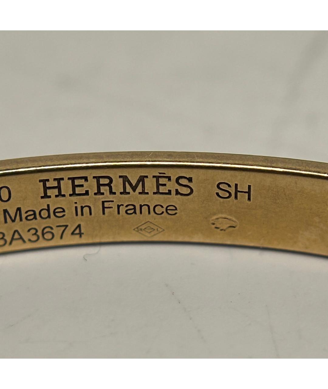 HERMES Золотой браслет из розового золота, фото 7