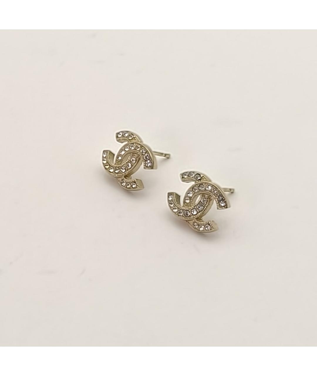 CHANEL Золотые металлические серьги, фото 4