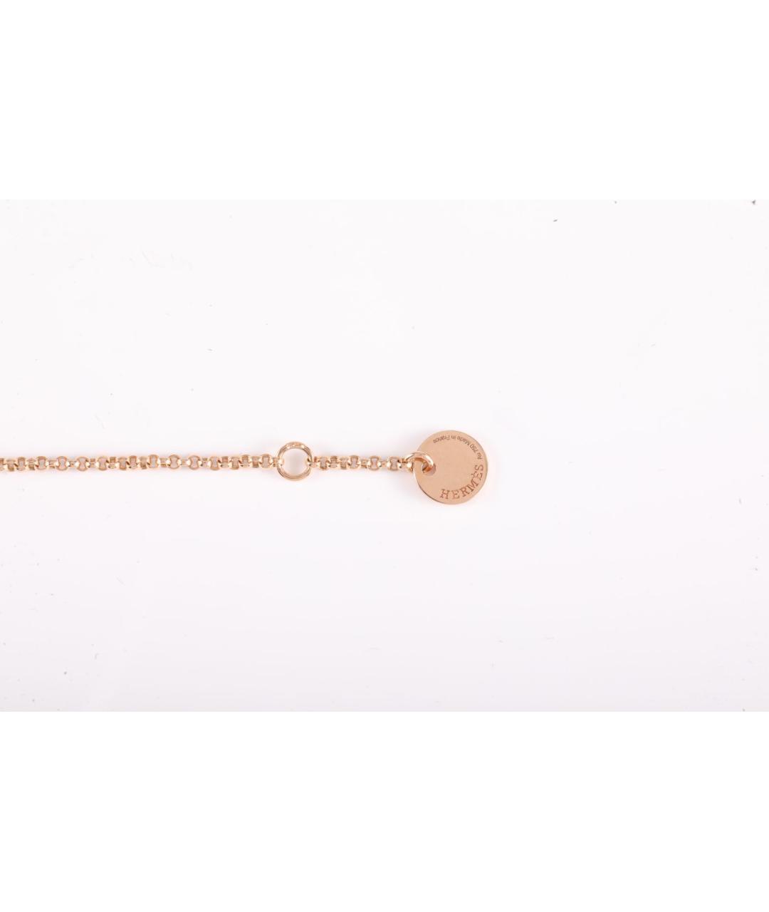 HERMES Золотой браслет из розового золота, фото 4