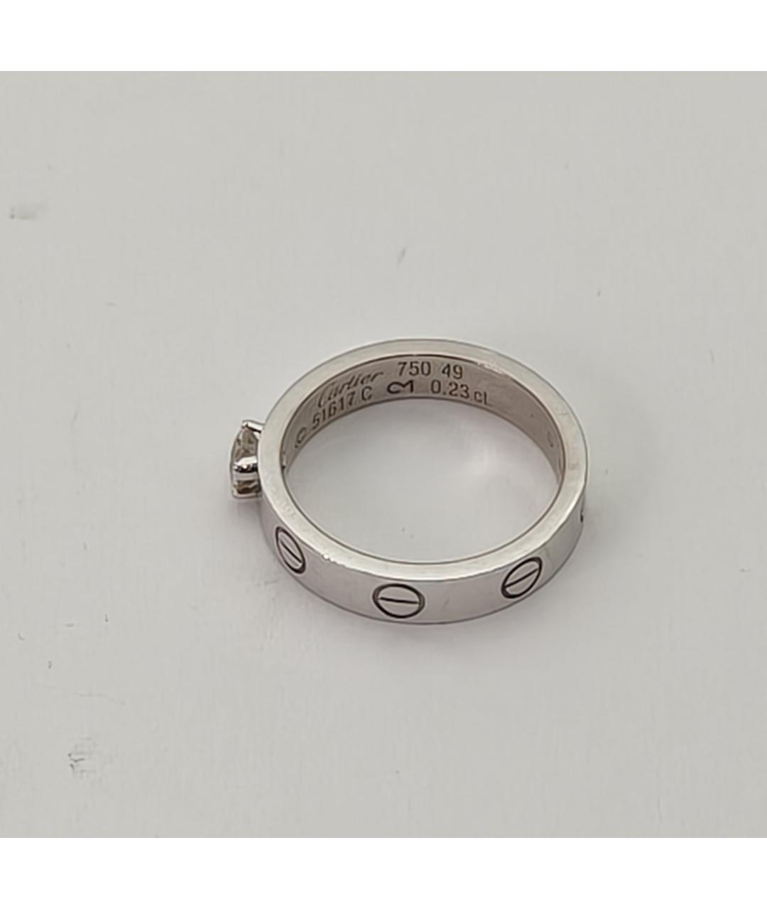 CARTIER Серебряное кольцо из белого золота, фото 4