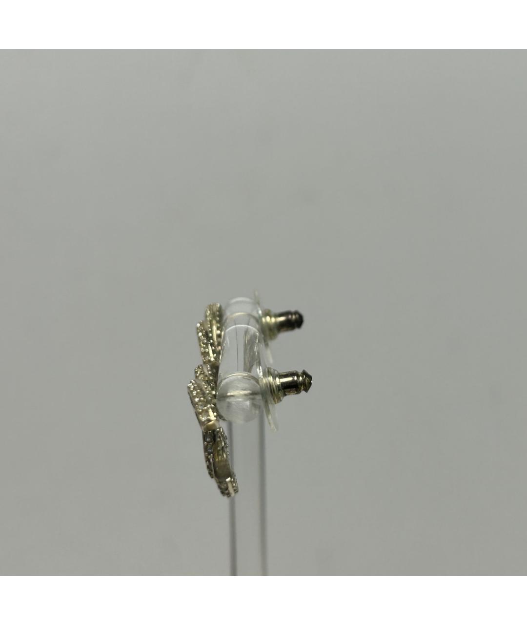 CHANEL Золотые металлические серьги, фото 6