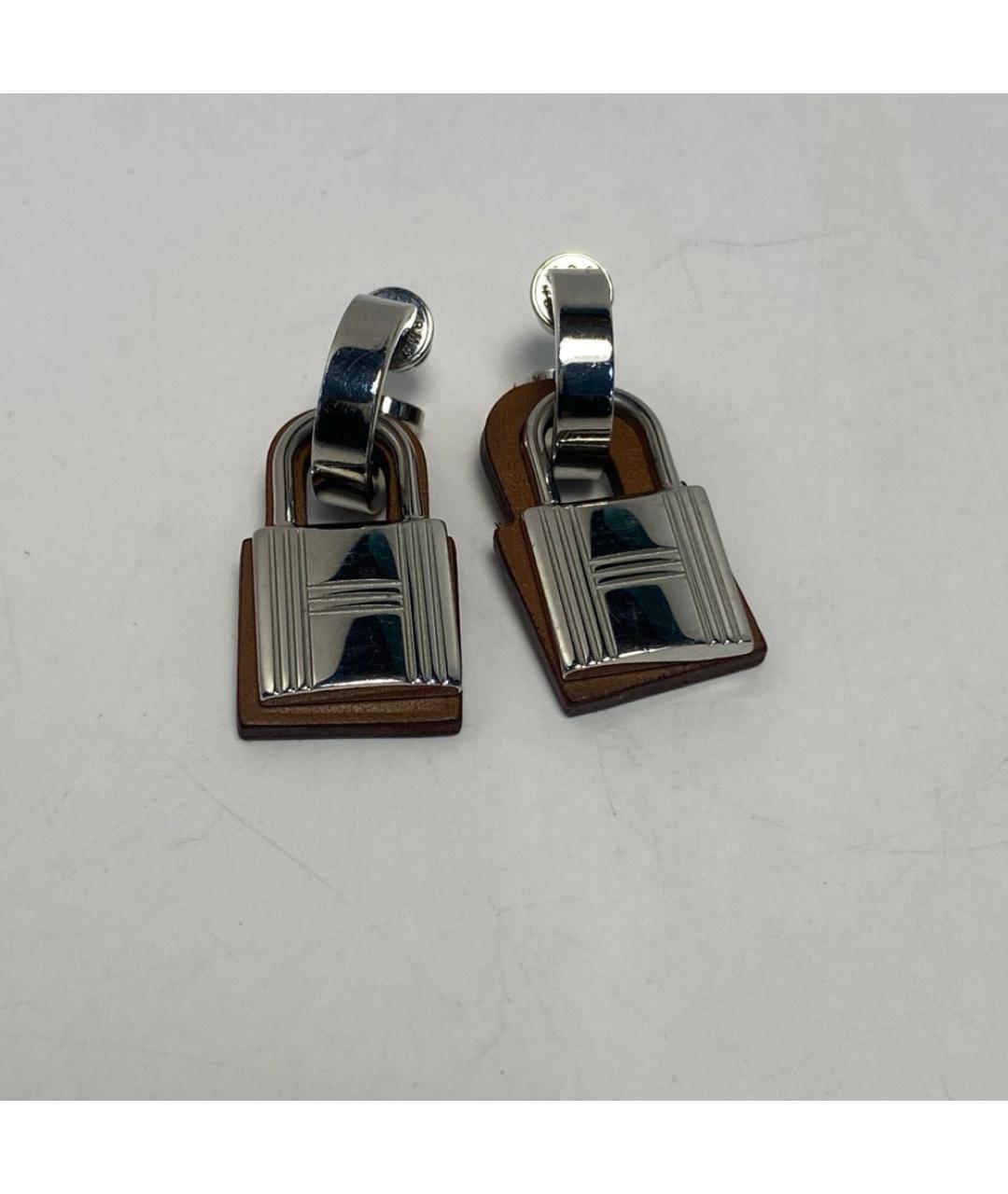 HERMES Серебряные металлические серьги, фото 5