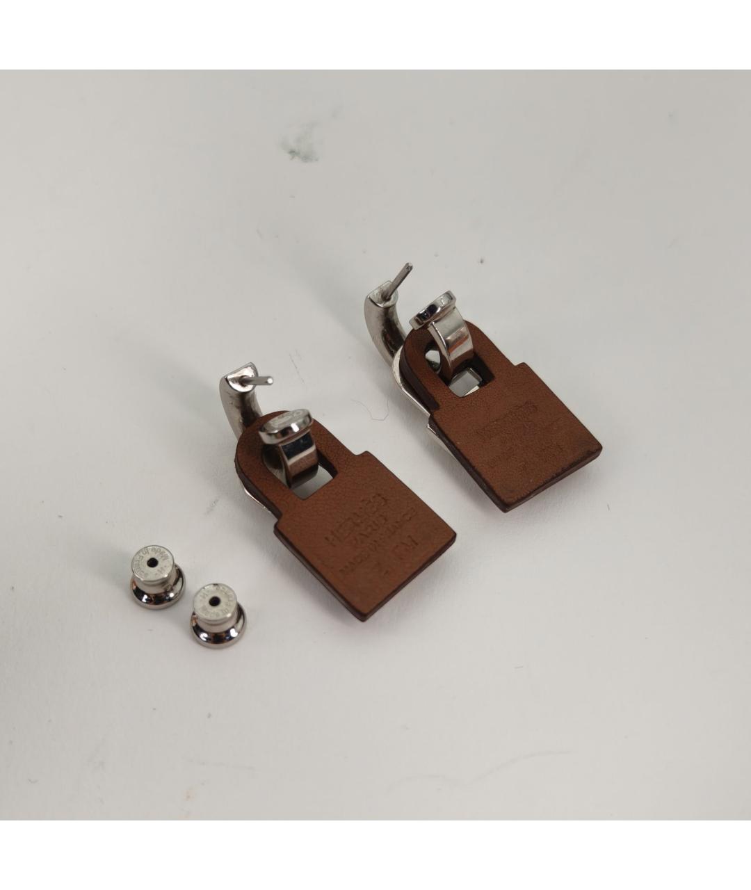 HERMES Серебряные металлические серьги, фото 4