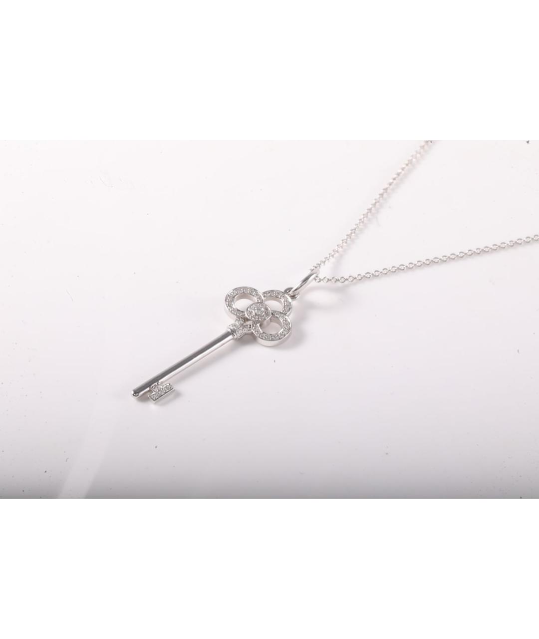 TIFFANY&CO Серебряная подвеска из белого золота, фото 3