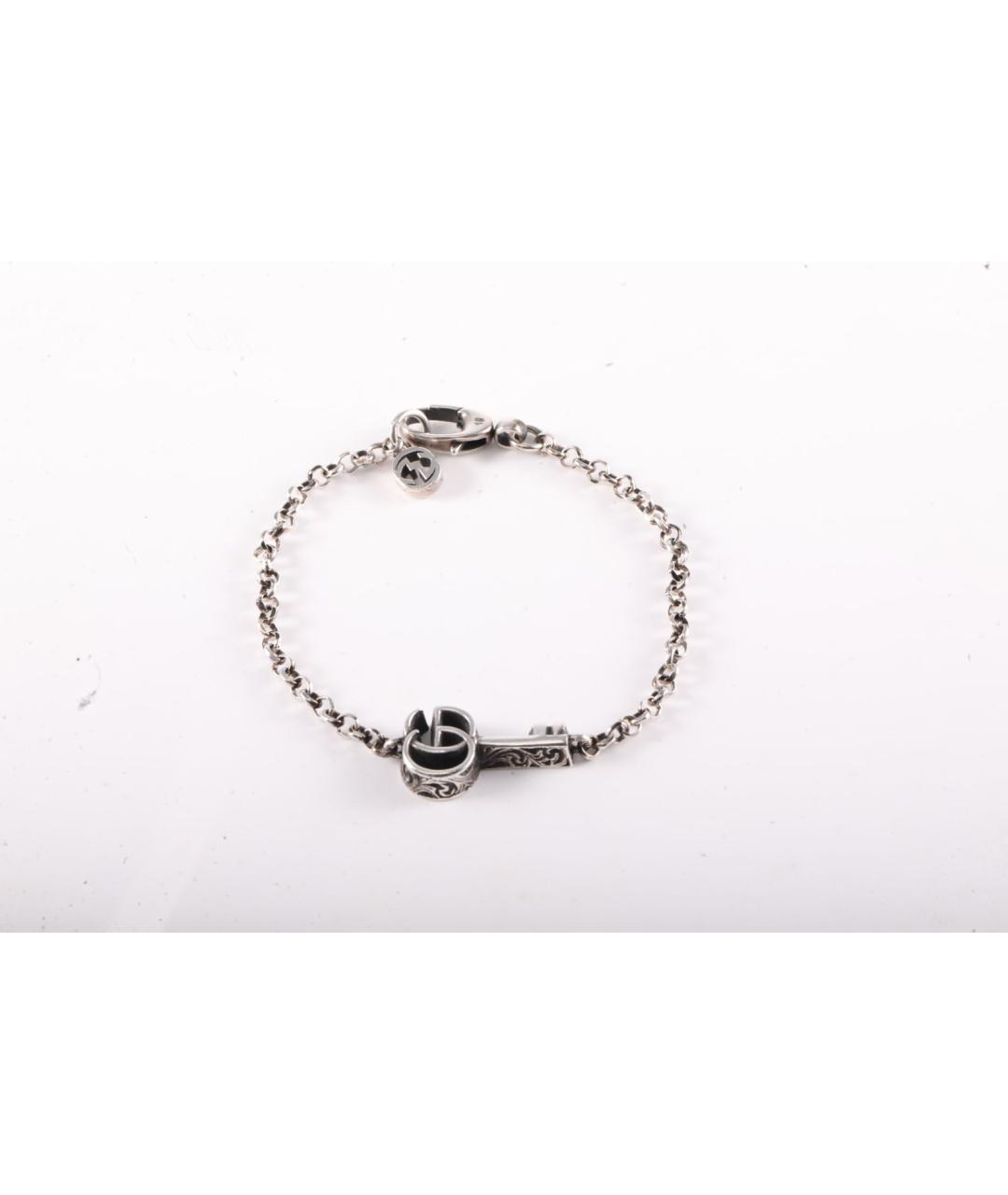 GUCCI Серебрянный серебряный браслет, фото 9