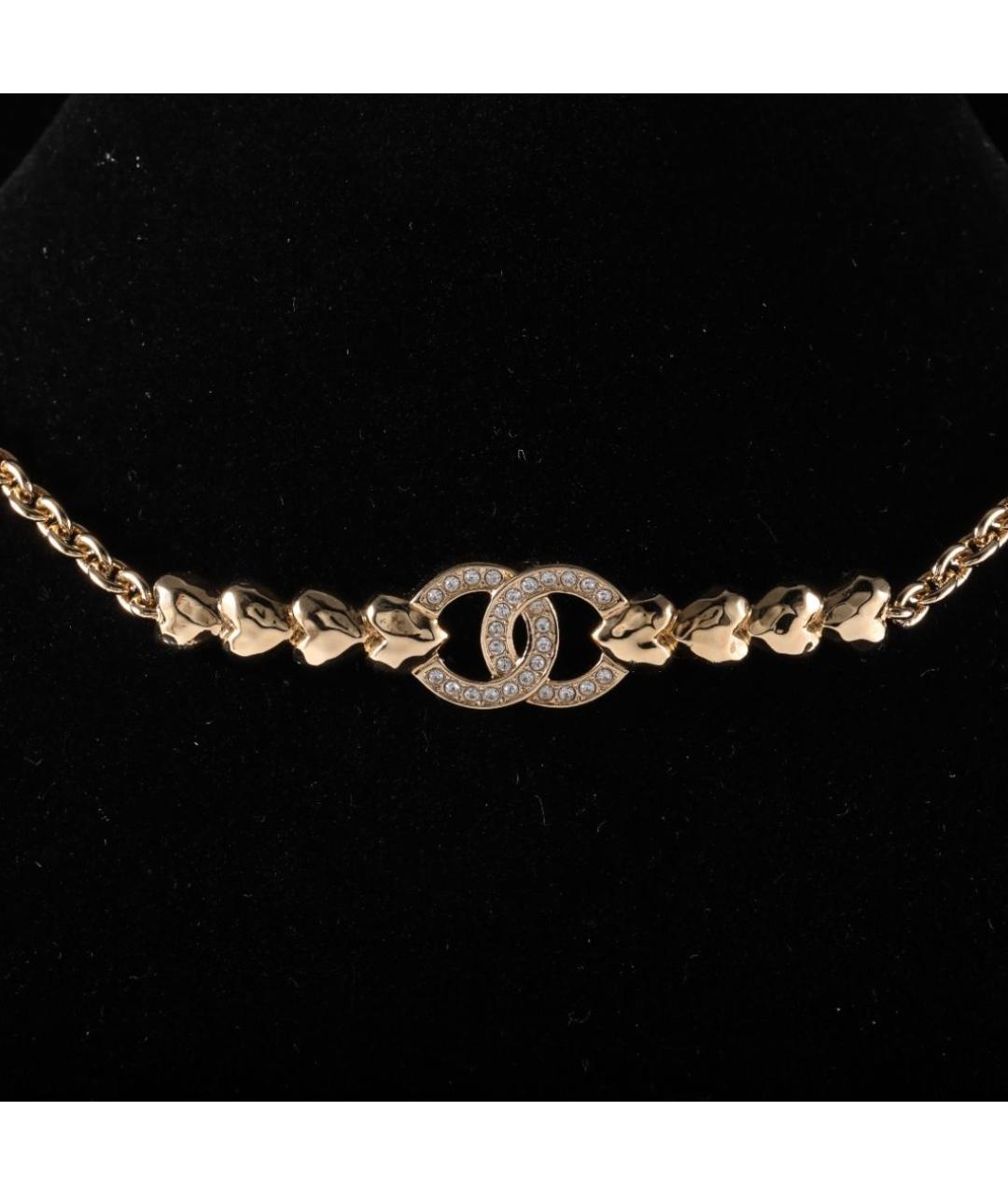 CHANEL Золотое металлическое колье, фото 6