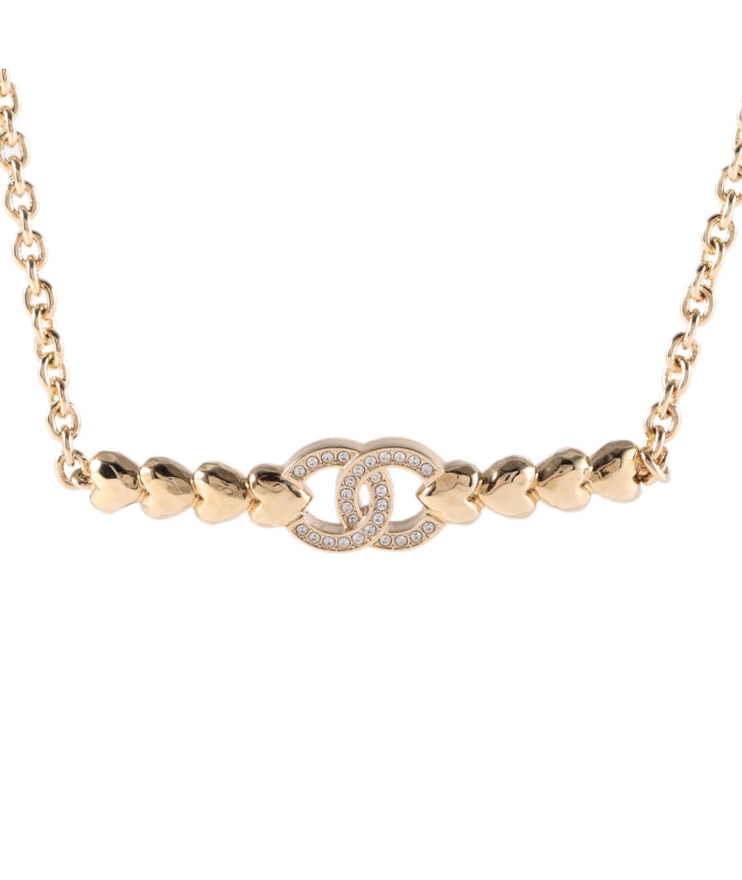 CHANEL Золотое металлическое колье, фото 1