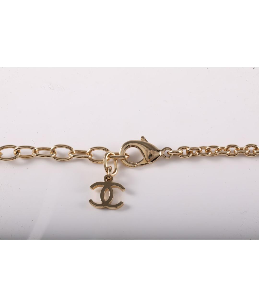 CHANEL Золотое металлическое колье, фото 4
