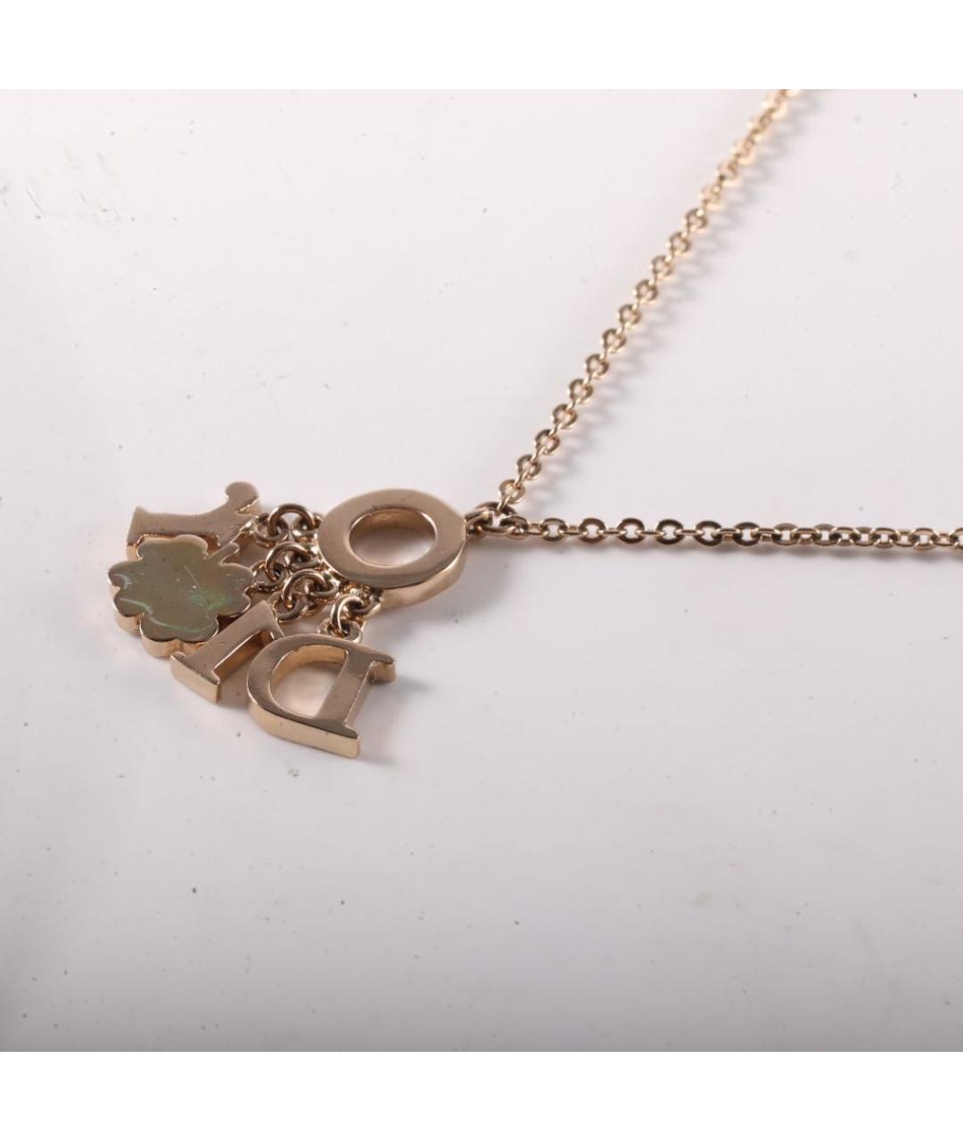 CHRISTIAN DIOR Серое металлическое колье, фото 3