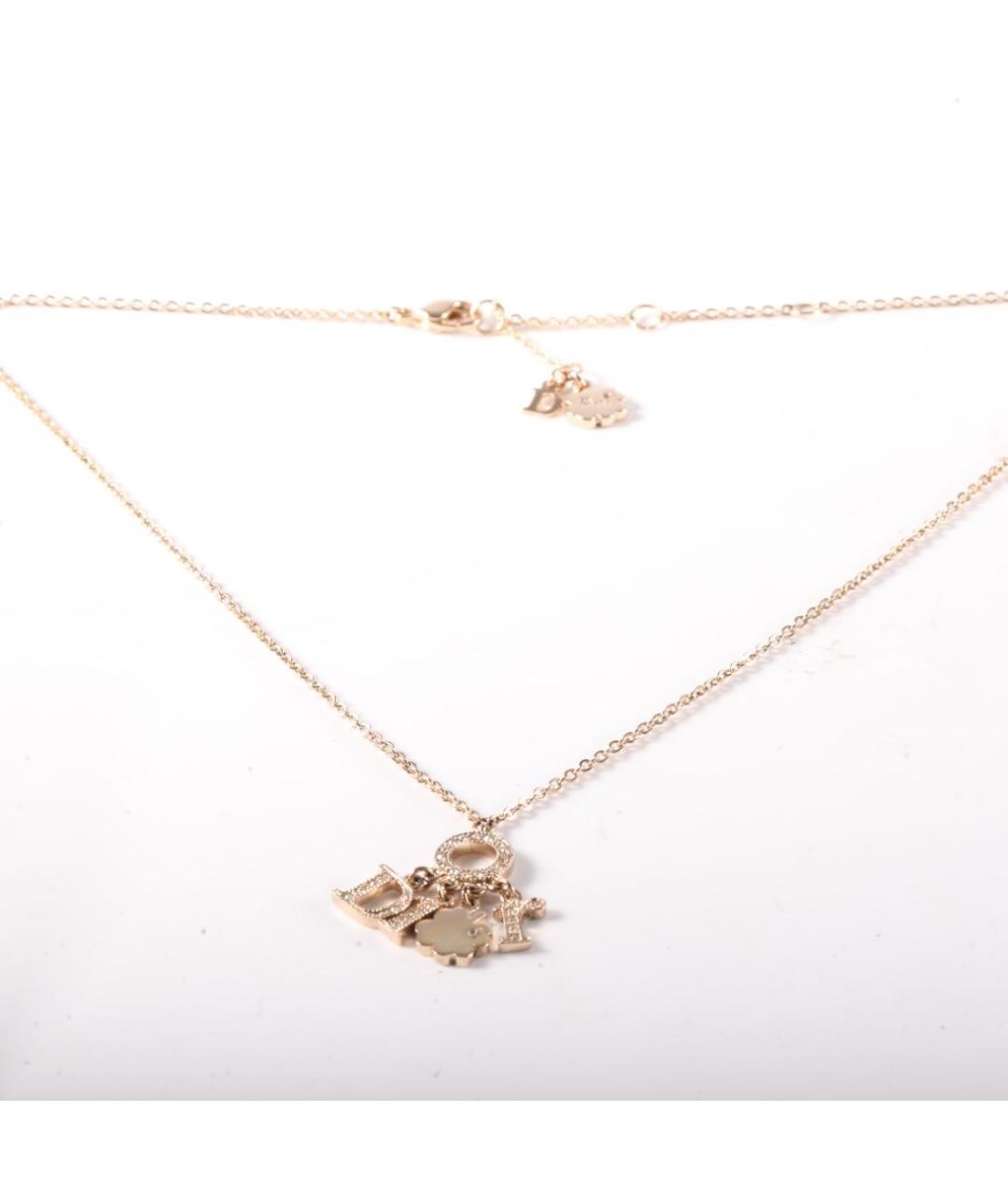 CHRISTIAN DIOR Серое металлическое колье, фото 5