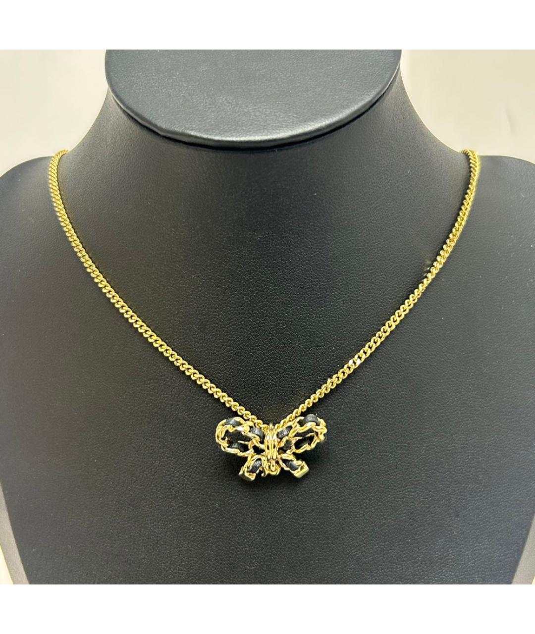 CHANEL Золотая металлическая подвеска, фото 7