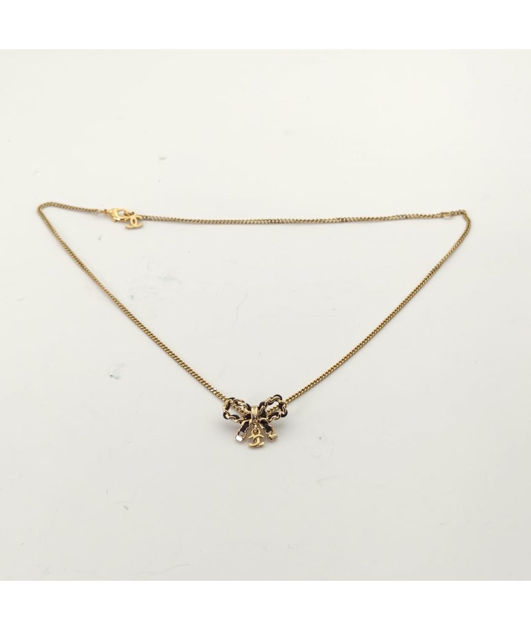 CHANEL Золотая металлическая подвеска, фото 6