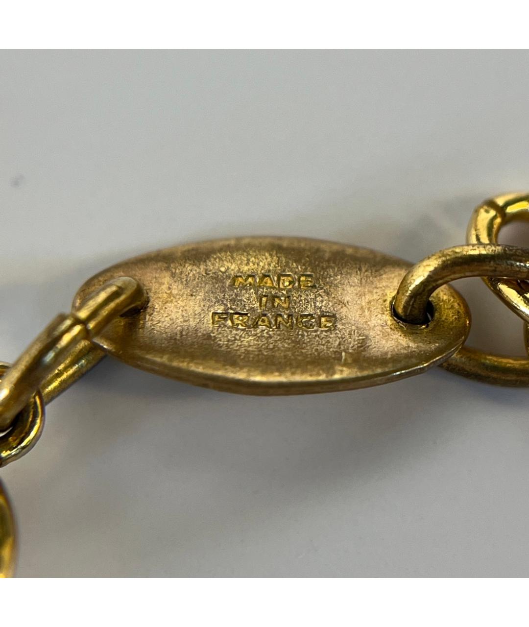 CHANEL Золотое металлическое колье, фото 9