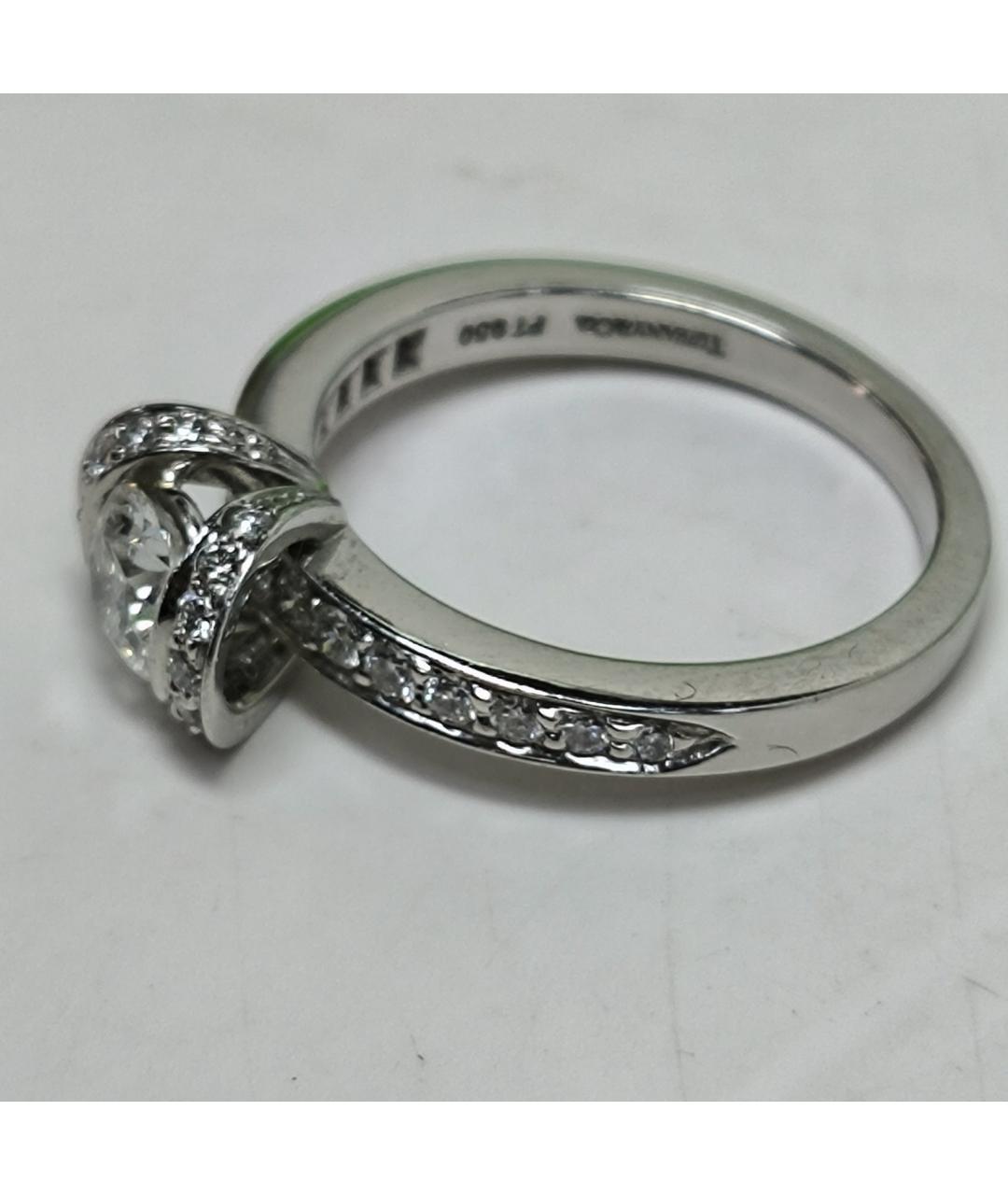 TIFFANY&CO Серебряное платиновое кольцо, фото 9