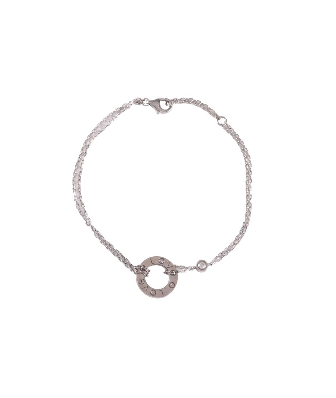 CARTIER Серый браслет из белого золота, фото 1