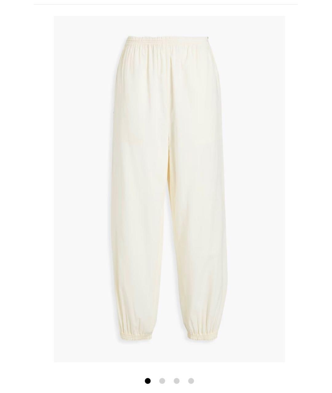 TORY BURCH Бежевые хлопковые брюки широкие, фото 7