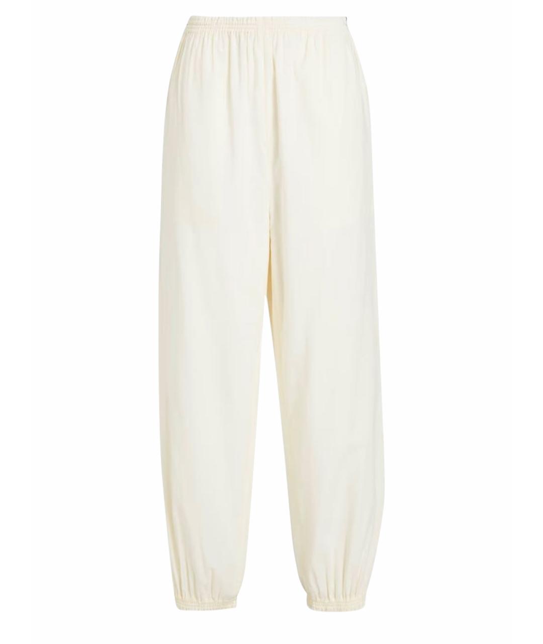 TORY BURCH Бежевые хлопковые брюки широкие, фото 1