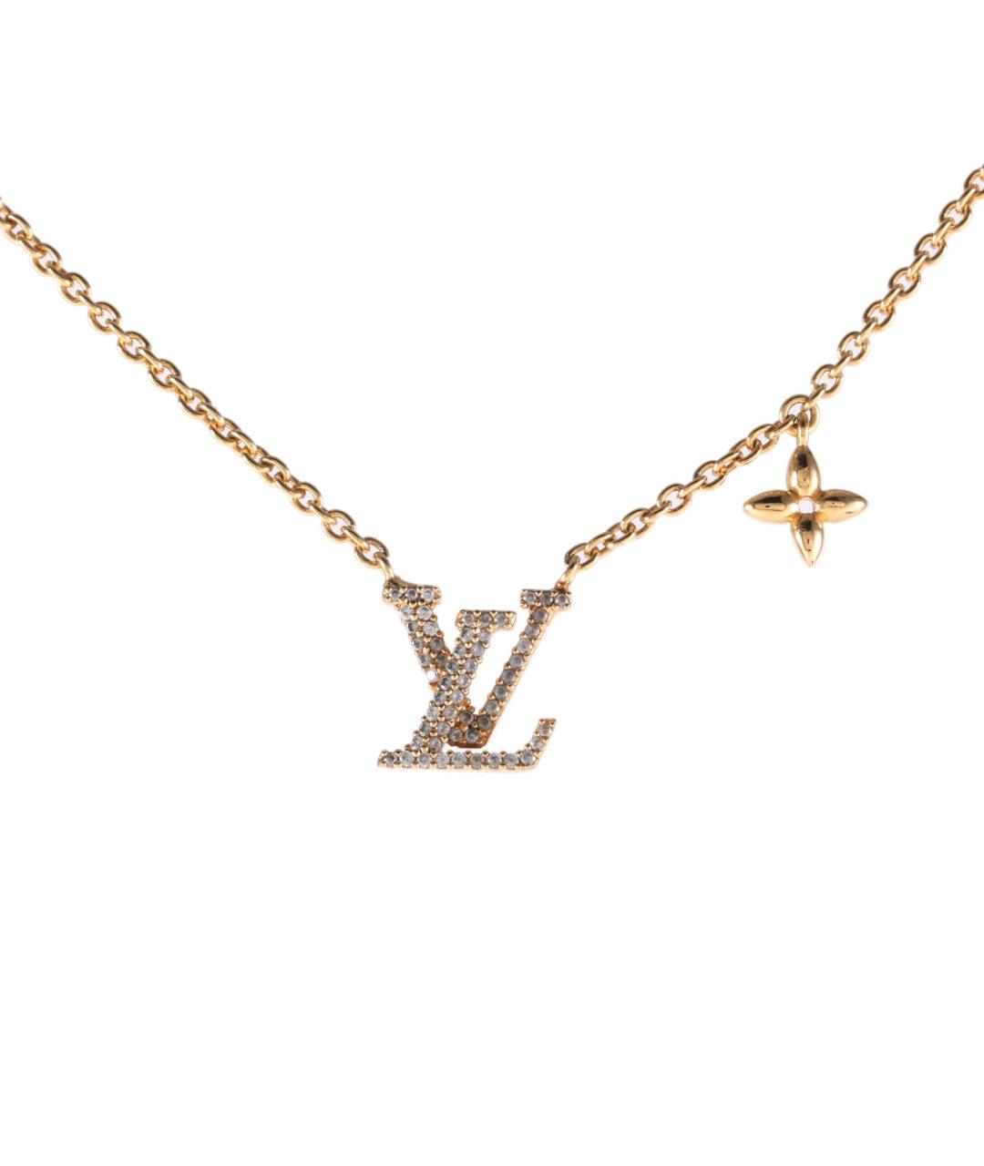 LOUIS VUITTON Золотое металлическое колье, фото 1