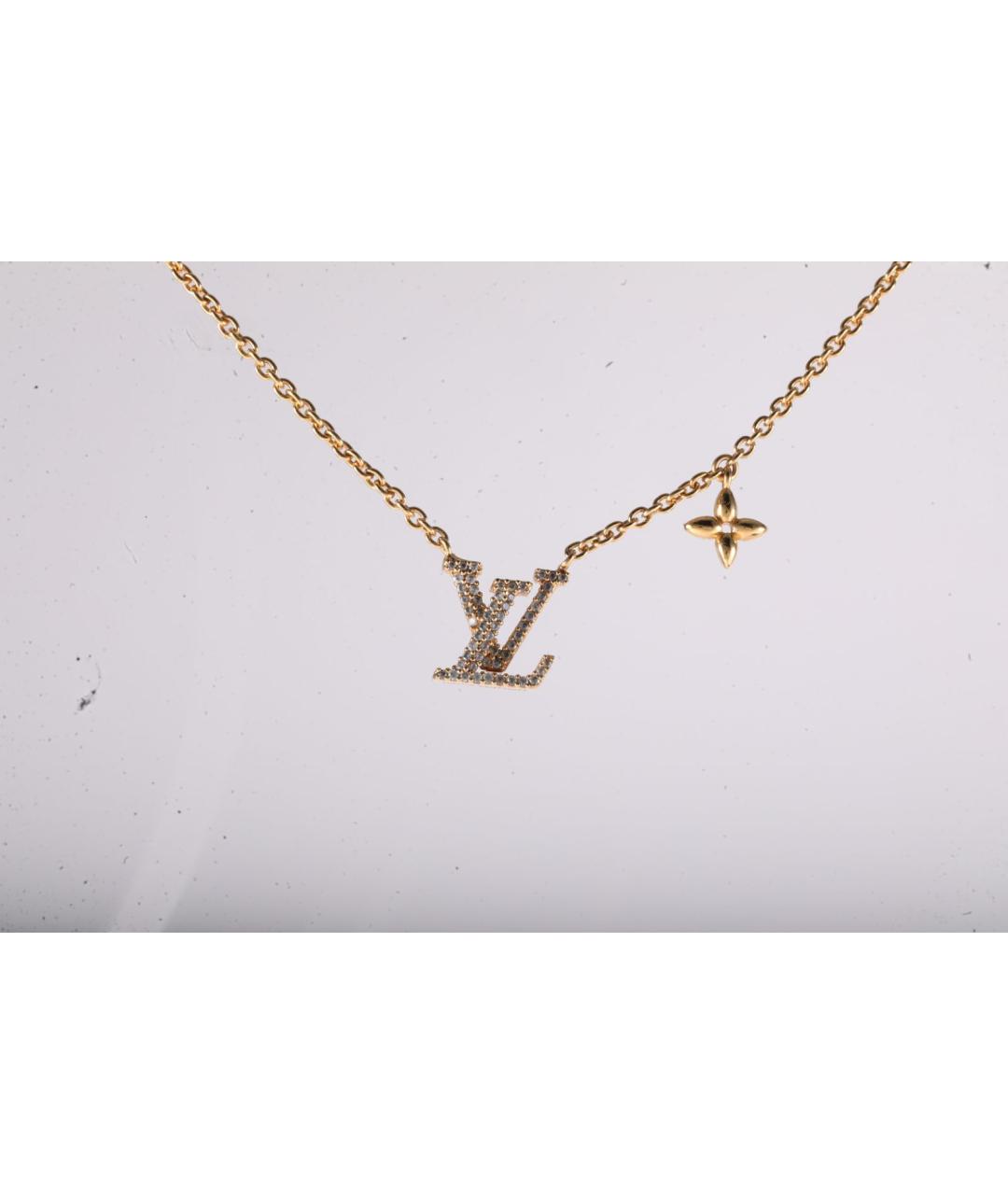 LOUIS VUITTON Золотое металлическое колье, фото 2