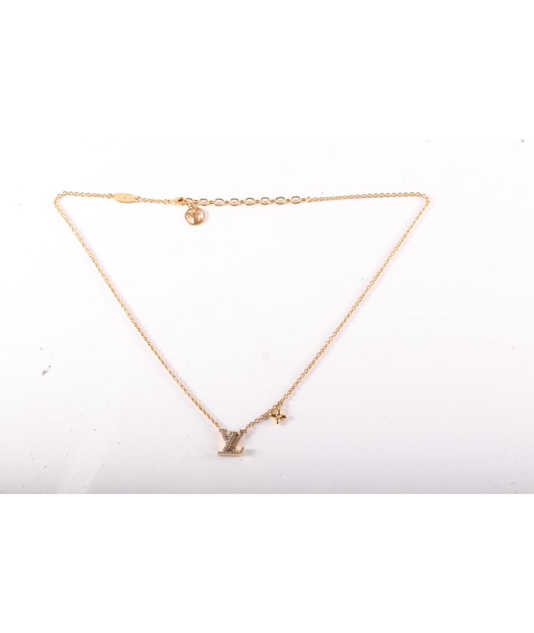 LOUIS VUITTON Золотое металлическое колье, фото 6