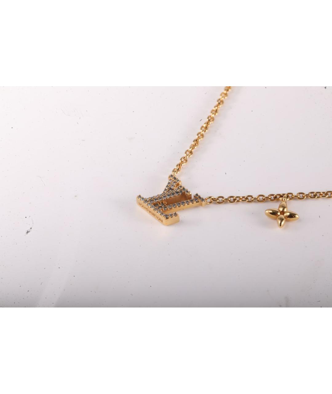 LOUIS VUITTON Золотое металлическое колье, фото 3