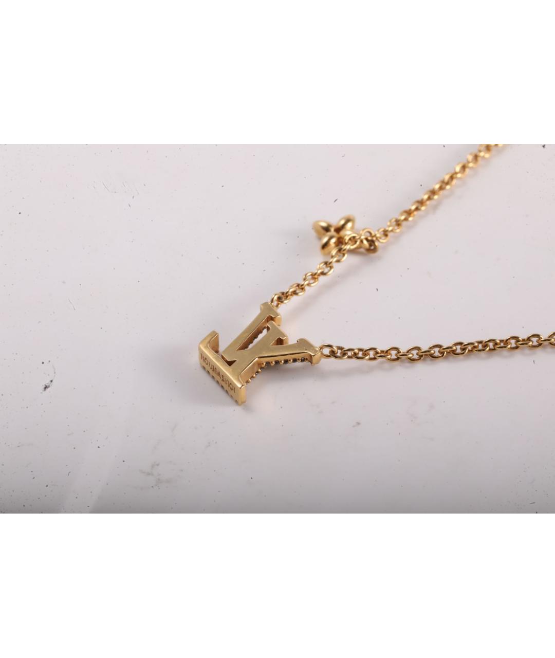 LOUIS VUITTON Золотое металлическое колье, фото 4