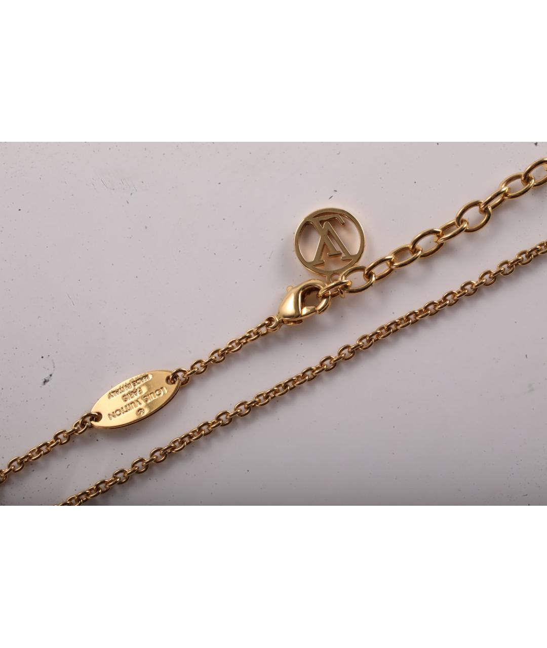 LOUIS VUITTON Золотое металлическое колье, фото 5