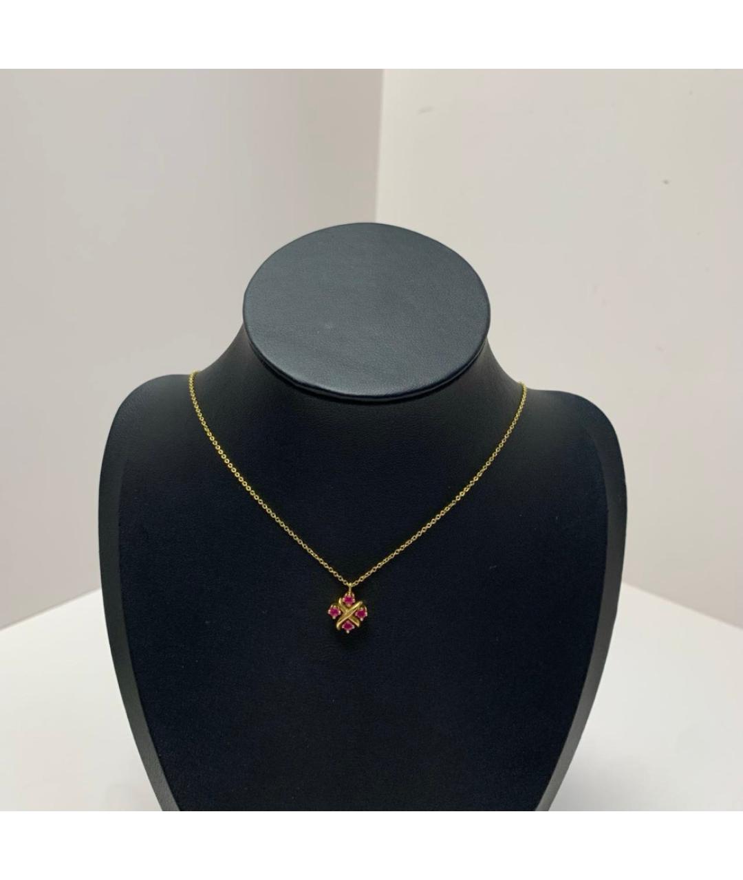 TIFFANY&CO Розовая подвеска из желтого золота, фото 8