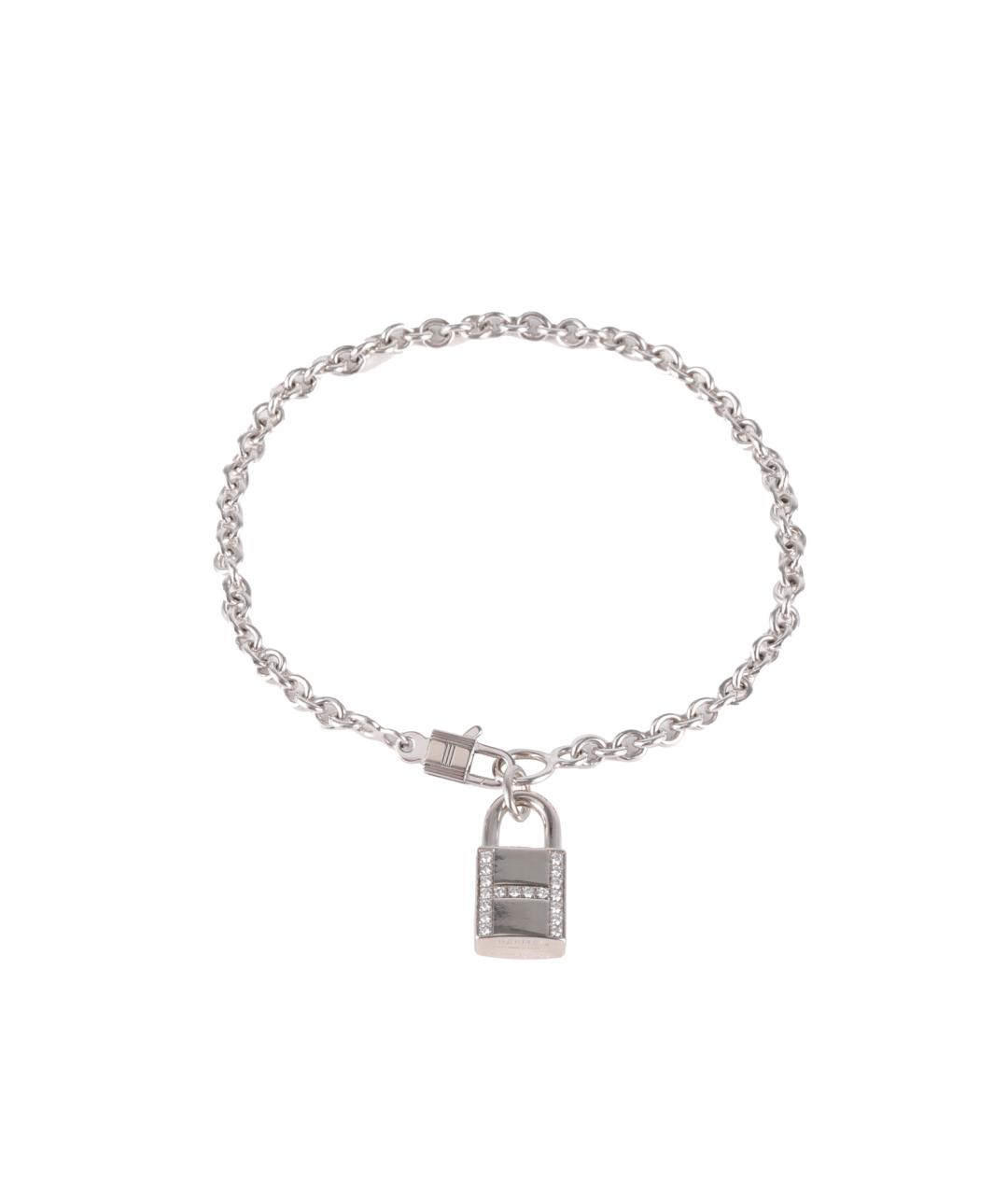 HERMES Серебрянный браслет из белого золота, фото 1